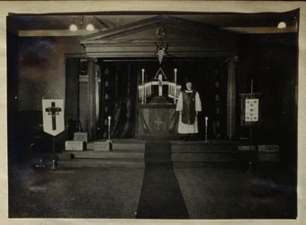 Innenansicht des New York Temple der Societas Rosicruciana in America, ca. 1913